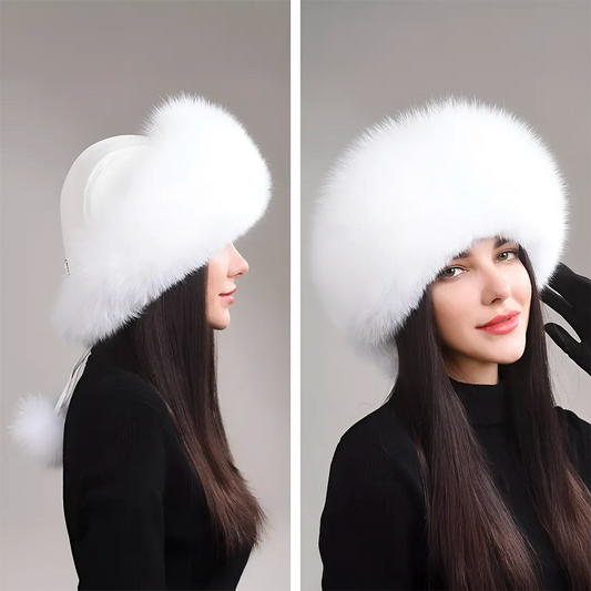 Classic Fur & Leather Winter Hat