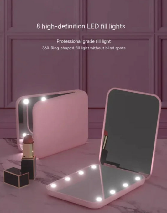GlowFold LED Makeup Mirror