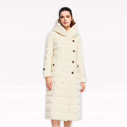 Belted Down Puffer Parka Coat