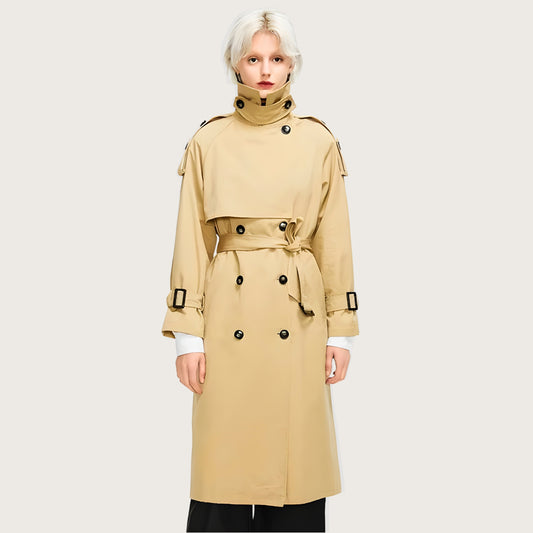 Convertible Oversized Belted Trench Coat