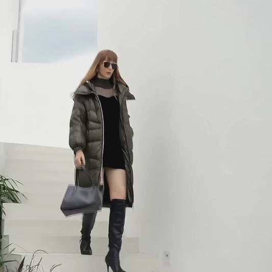 Padded Hooded Parka Coat